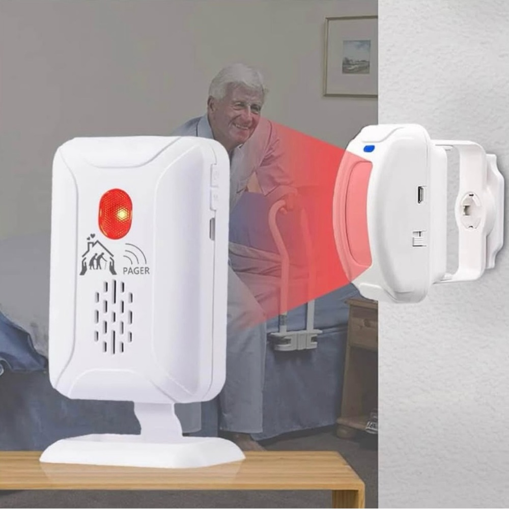 Wireless Elderly Motion Sensor Alarm with Pager